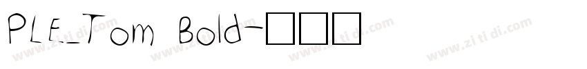 PLE_Tom Bold字体转换